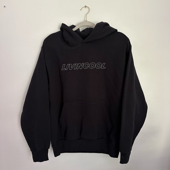 livincool Other - LIVIN COOL Slick Outline Black Pullover Hoodie Men Women’s Medium NWOT